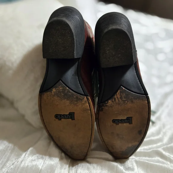Western Fringe Leather Boots By Laredo Size 8 EUC - Picture 6 of 11